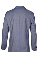 Hoxton Notch Lapel Grey Windowpane Suit