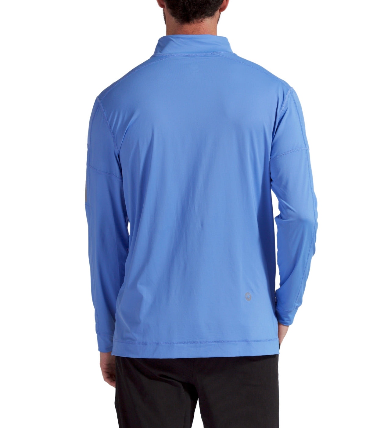  BloqUV BloqUV Men's UPF 50+ Sun Protection Long Sleeve Mock Zip Top - Indigo - Bonton