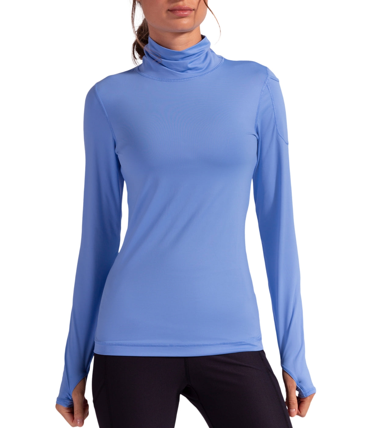  BloqUV BloqUV Women's UPF 50+ Sun Protection Turtleneck Top - Indigo - Bonton