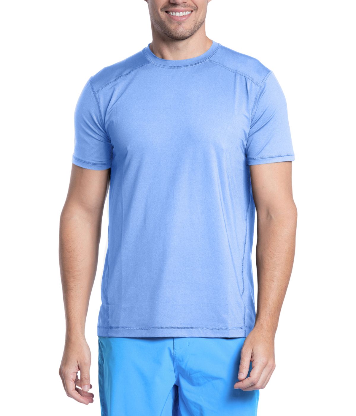  BloqUV BloqUV Men's UPF 50+ Sun Protection Short Sleeve Crew Neck Top - Indigo - Bonton