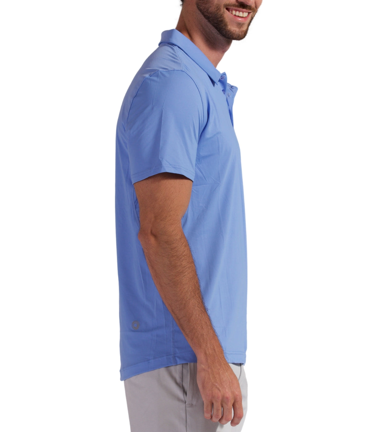  BloqUV BloqUV Men's UPF 50+ Sun Protection Short Sleeve Polo Shirt - Indigo - Bonton