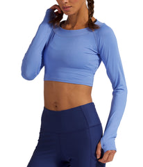 BloqUV Women's UPF 50+ Sun Protection Crop Top