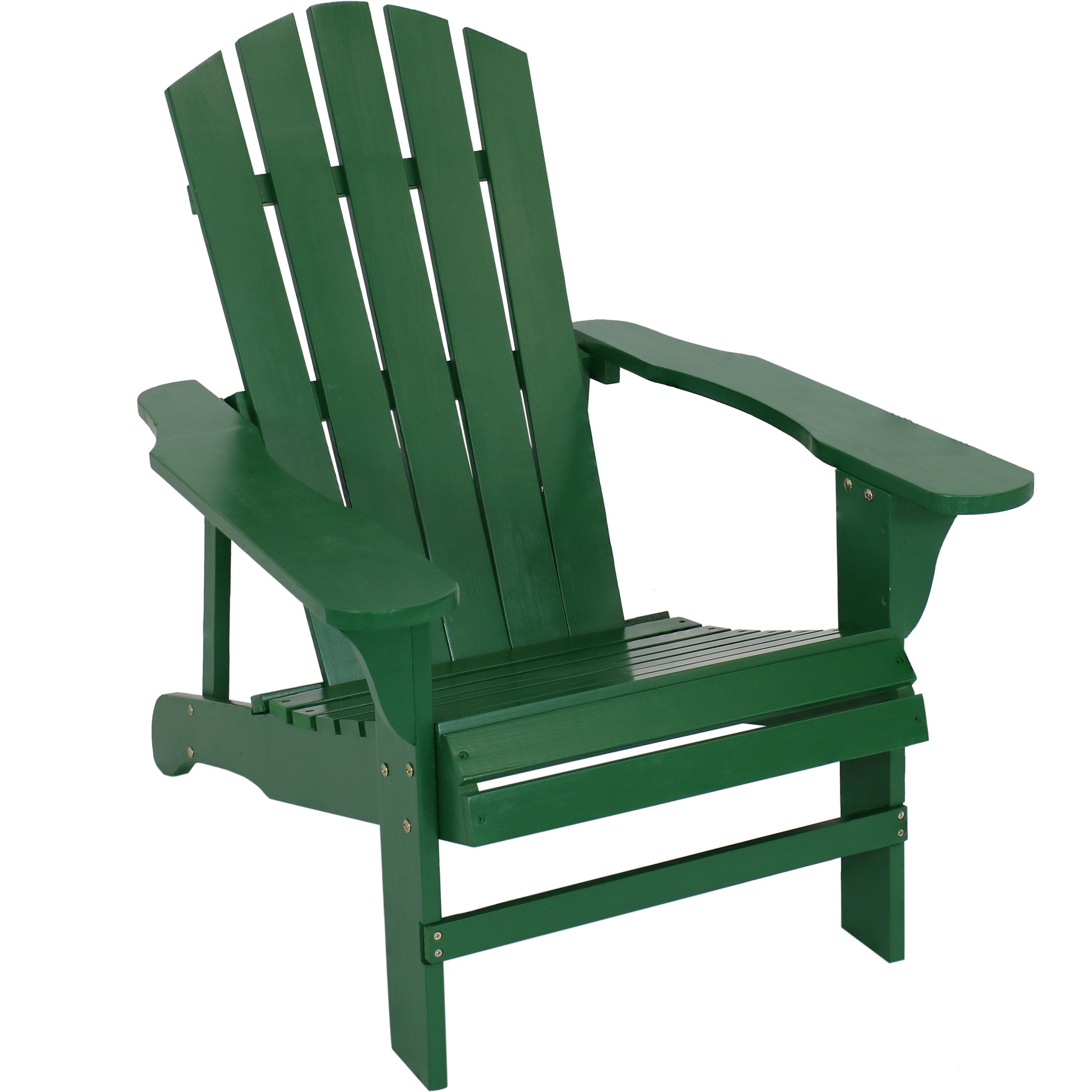  Sunnydaze Decor Coastal Bliss Painted Natural Fir Wood Lounge Adirondack Chair - Navy Blue - Bonton