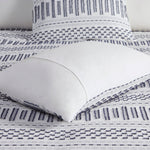 Rhea Cotton Jacquard Comforter Mini Set Off-White & Navy