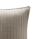 Camila Cotton Quilted Euro Sham Taupe