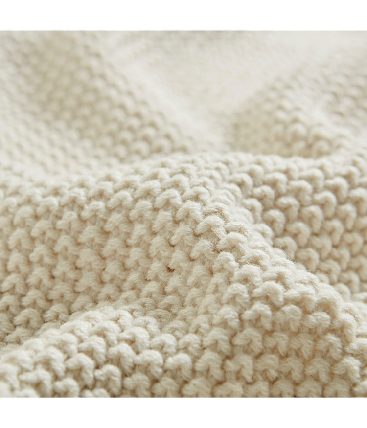 Bree Knit Blanket Ivory
