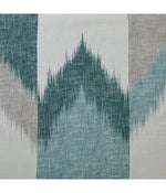 Alpine Cotton Printed Shower Curtain Aqua