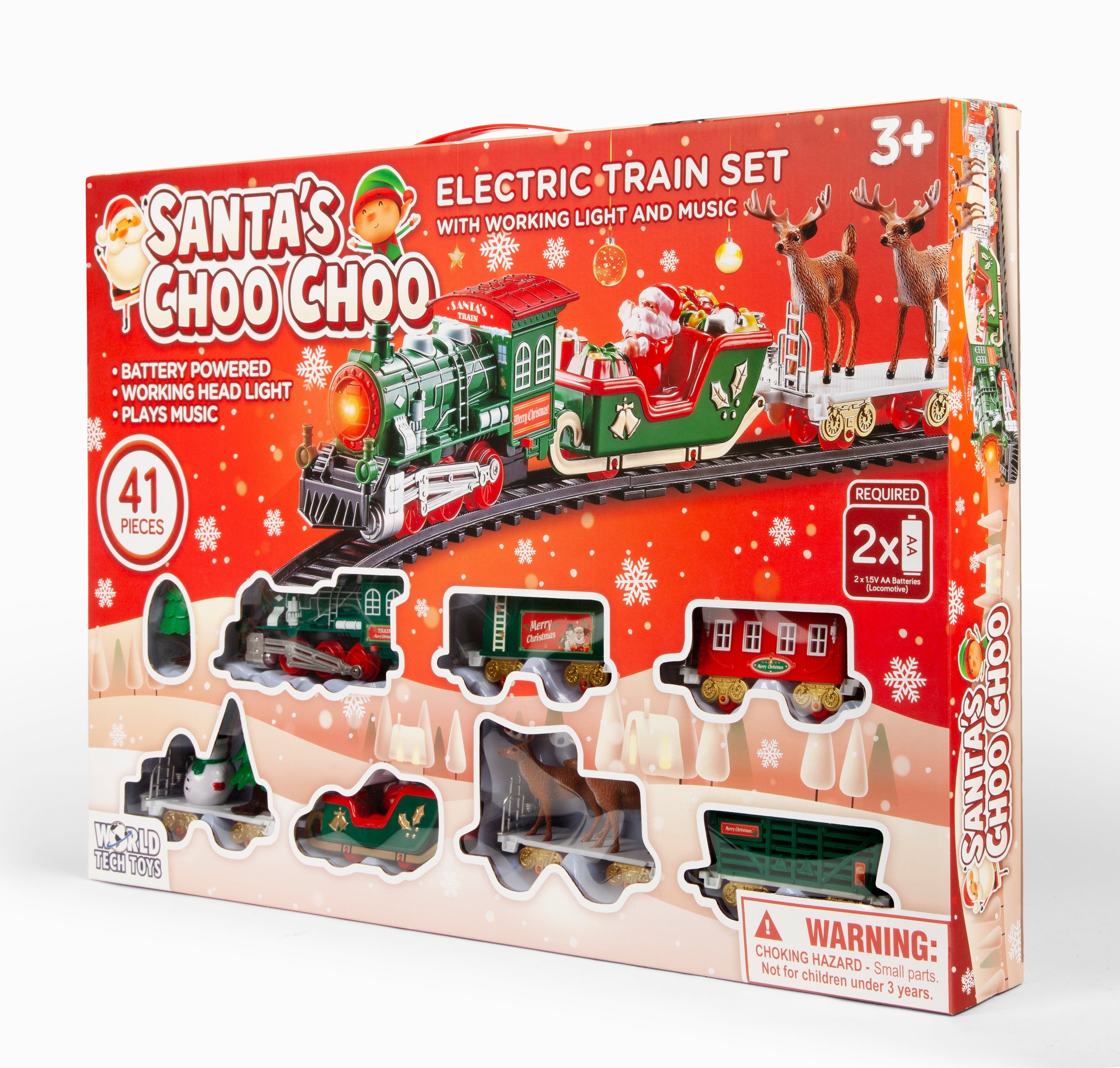  HobbyTron Santa's Choo Choo Train -  Christmas Train Set - Default Title - Bonton