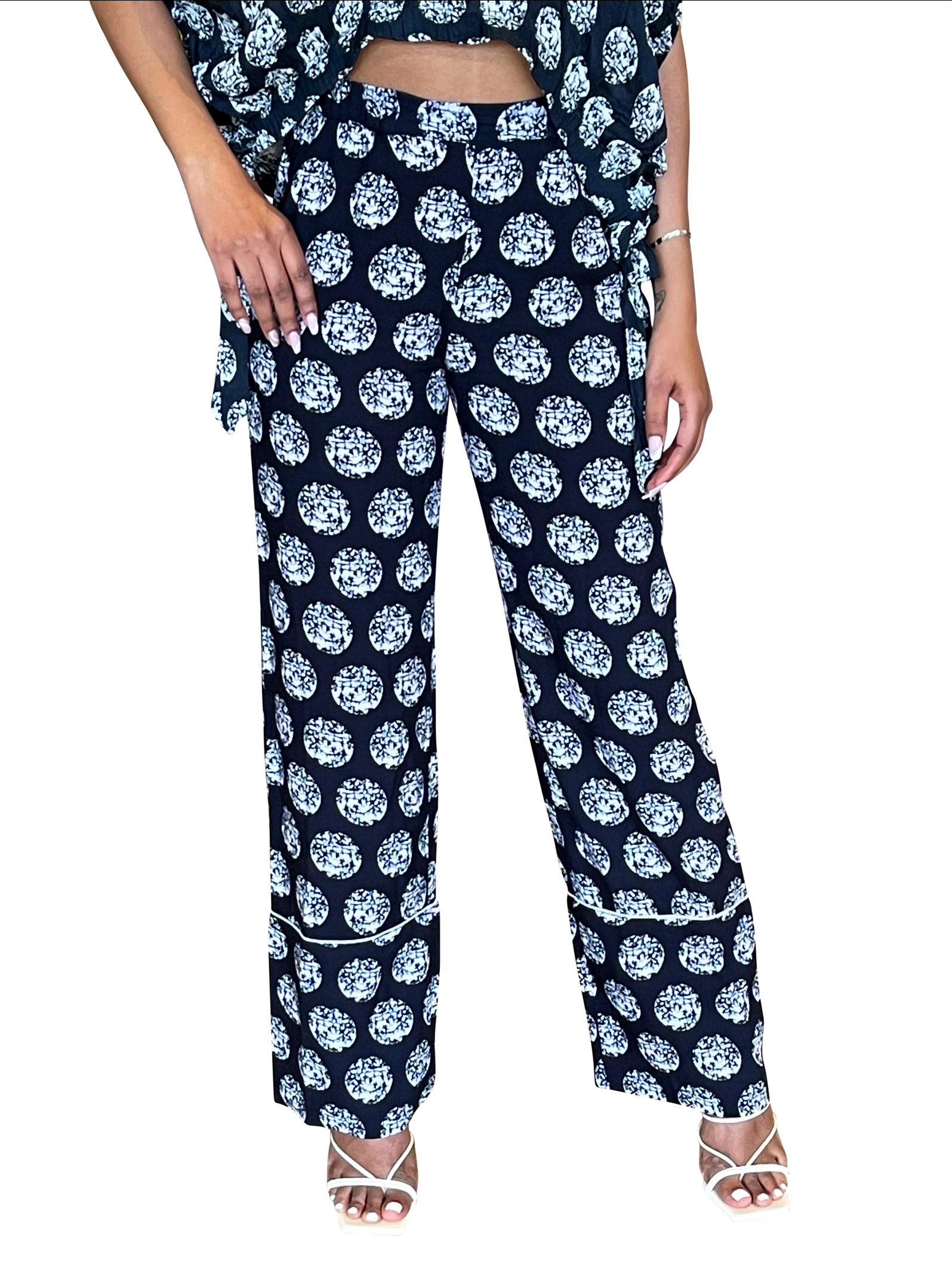  ChicNiCity SAMII PAJAMA PANT 1 - BLACK - Bonton