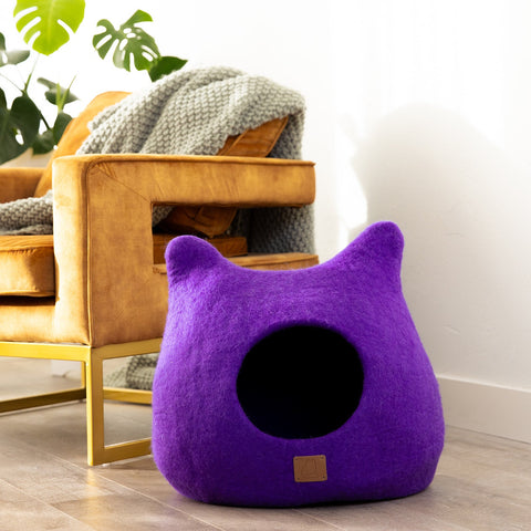 Plum Purple | Ear Style Cave by Fuzzy Cove