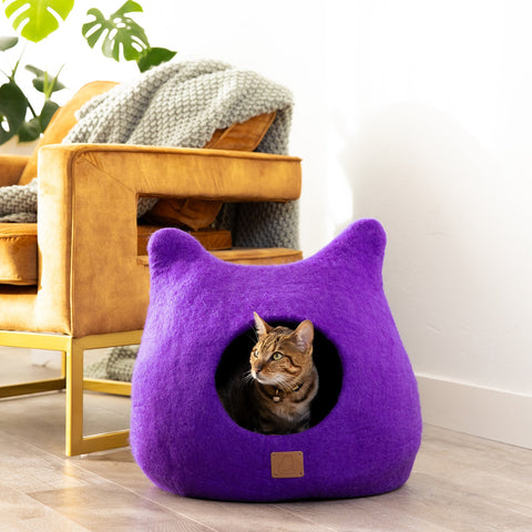 Plum Purple | Ear Style Cave by Fuzzy Cove