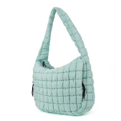  Lemonbella Carmella Puffquilt Shoulder Bag Glacier - Default Title - Bonton