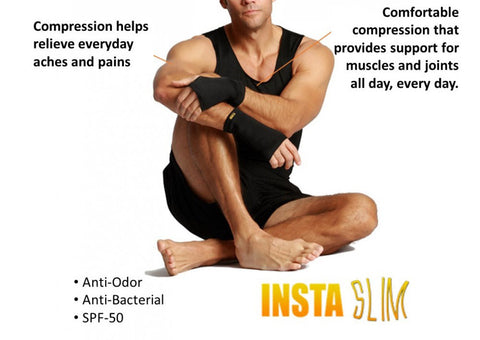 Insta Slim I.S.Pro USA Unisex High Compression Short Wrist Guards AS60551