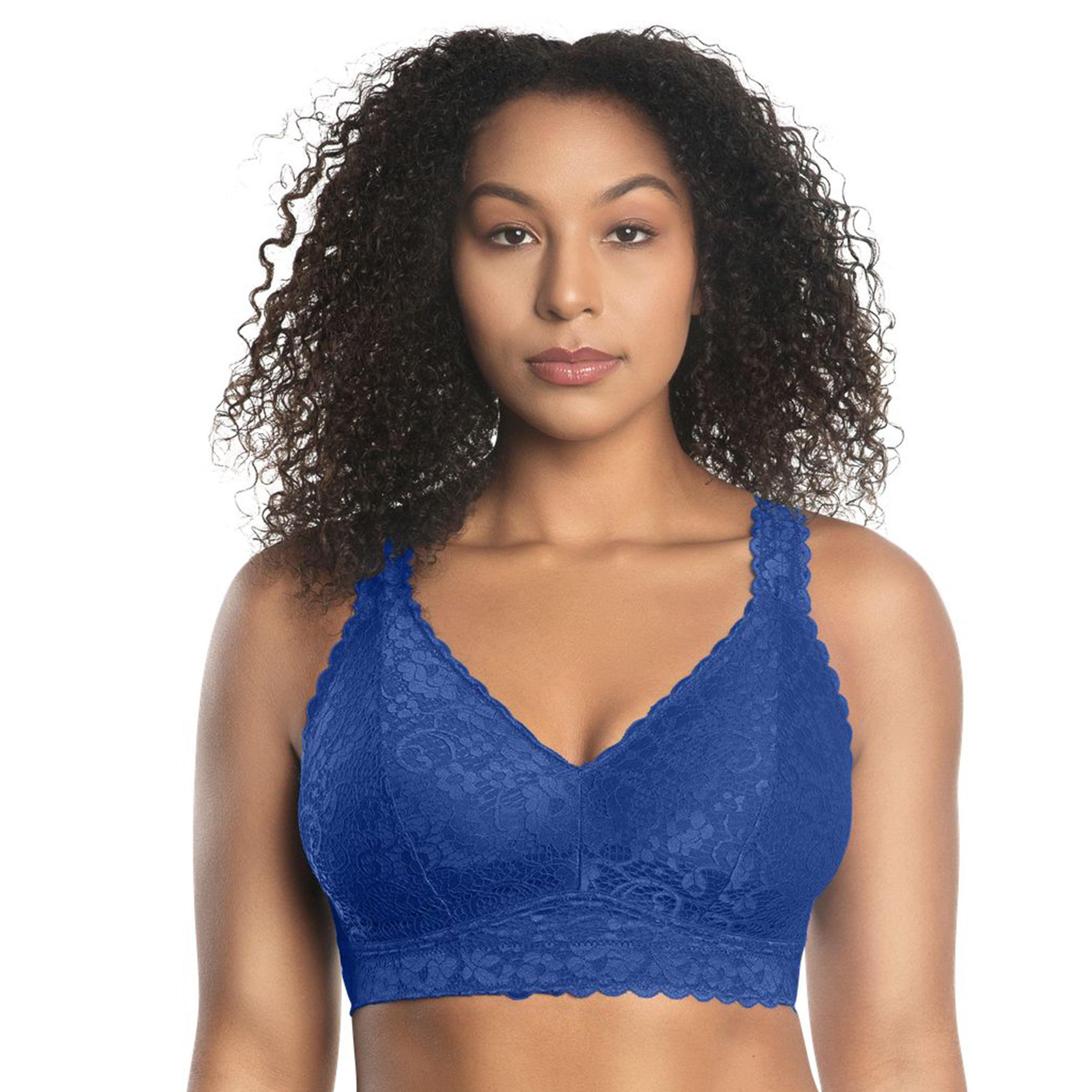  PARFAIT Adriana Wire Free Lace Bralette - Sapphire - Bonton