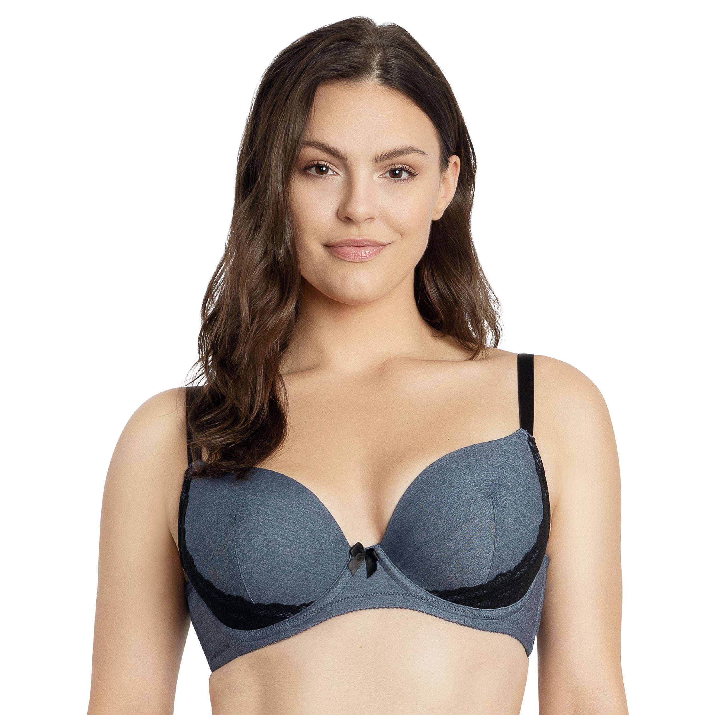  PARFAIT Casey Plunge Molded T-Shirt Bra - Dark Blue Denim - Bonton