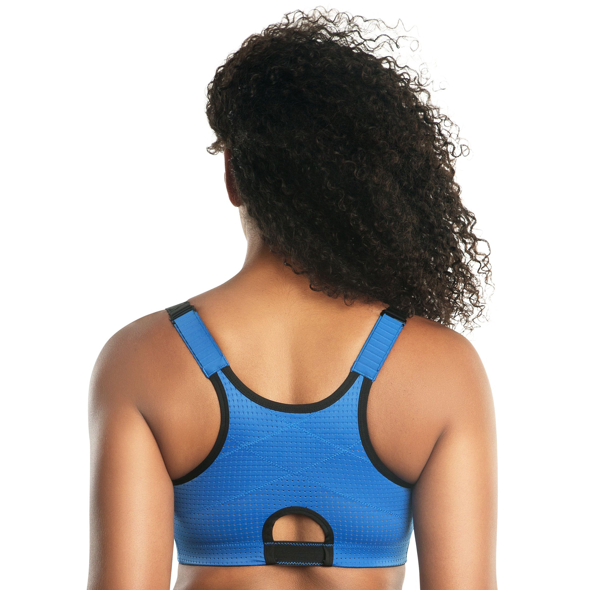  PARFAIT Wave Front Zipper Sports Bra - Nautical Blue - Bonton