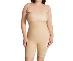 InstantFigure Plus Size Strapless Bandeau Bodyshorts Open Gusset WBS011C