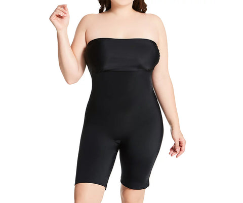 InstantFigure Plus Size Strapless Bandeau Bodyshorts Open Gusset WBS011C