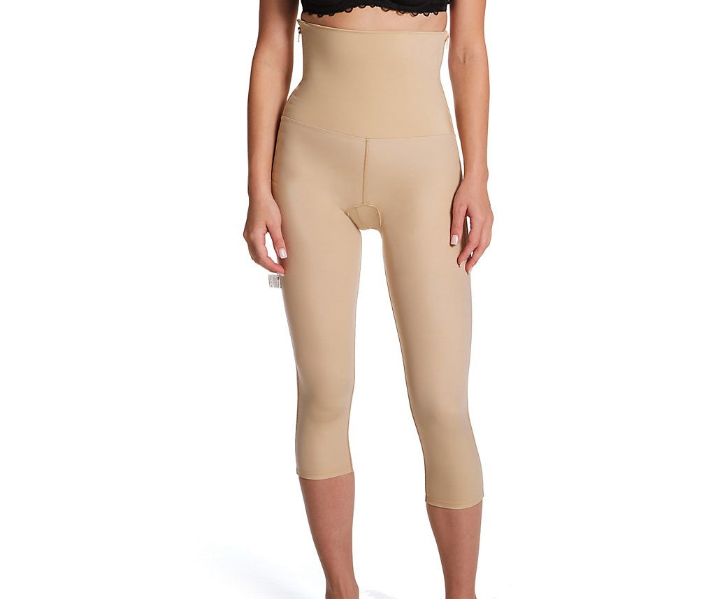  InstantFigure InstantRecoveryMD High Waist Cropped Leggings With 2 Sides Zippers MD226 - Black - Bonton