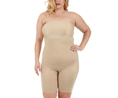 InstantFigure Plus Size Strapless Bandeau Bodyshorts Open Gusset WBS011C