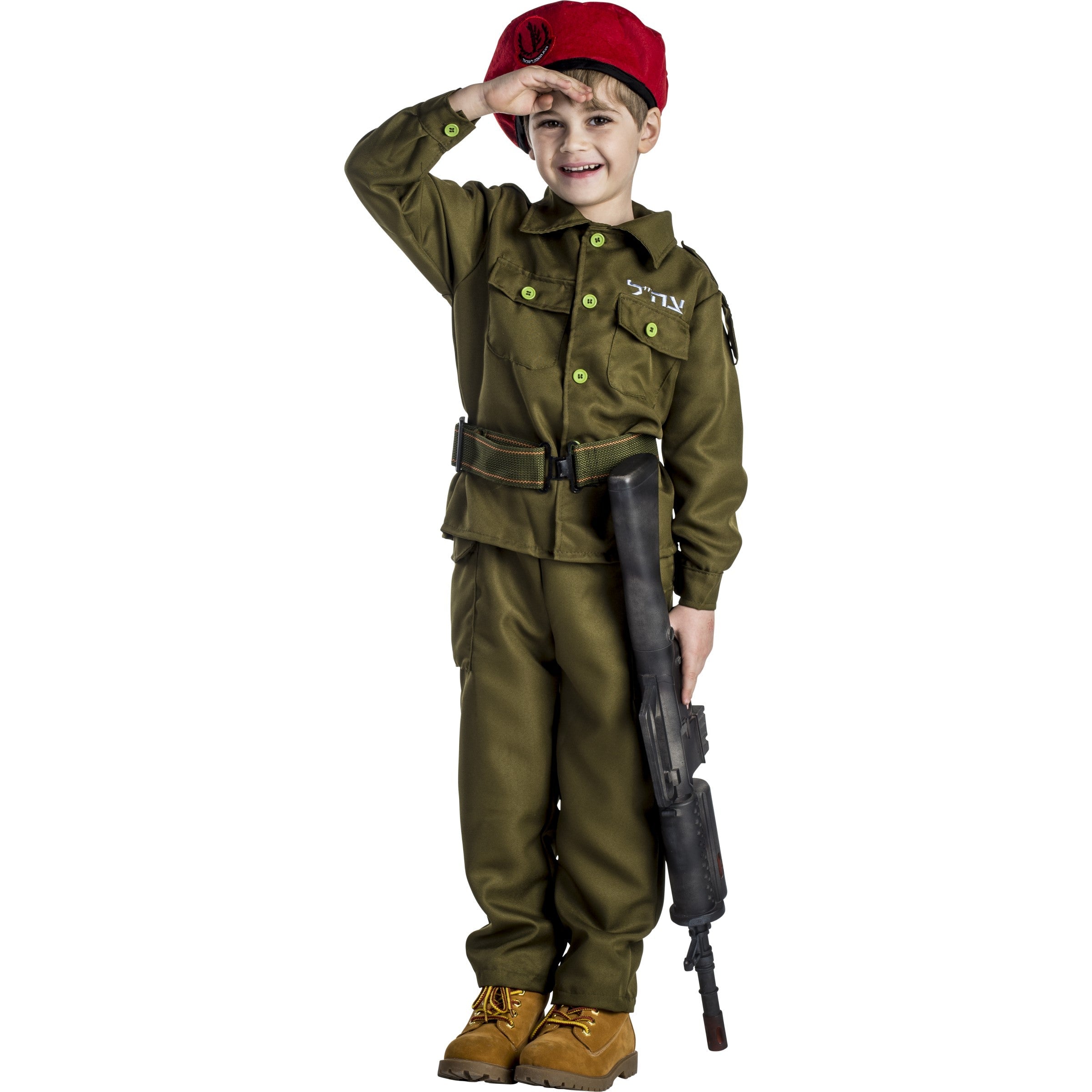  Dress Up America Israeli Soldier Costume - Kids by Dress Up America - Large (12-14) - Bonton