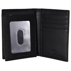 Leather Bi-fold Rifd Wallet with Flip ID Window Pocket 2