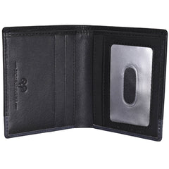 Leather Bi-fold Rifd Wallet with ID Window Pocket 2