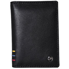 Leather Bi-fold Rifd Wallet with Flip ID Window Pocket 1