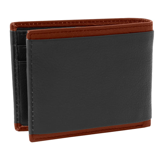 Leather Bi-fold Rifd Stylish Wallet