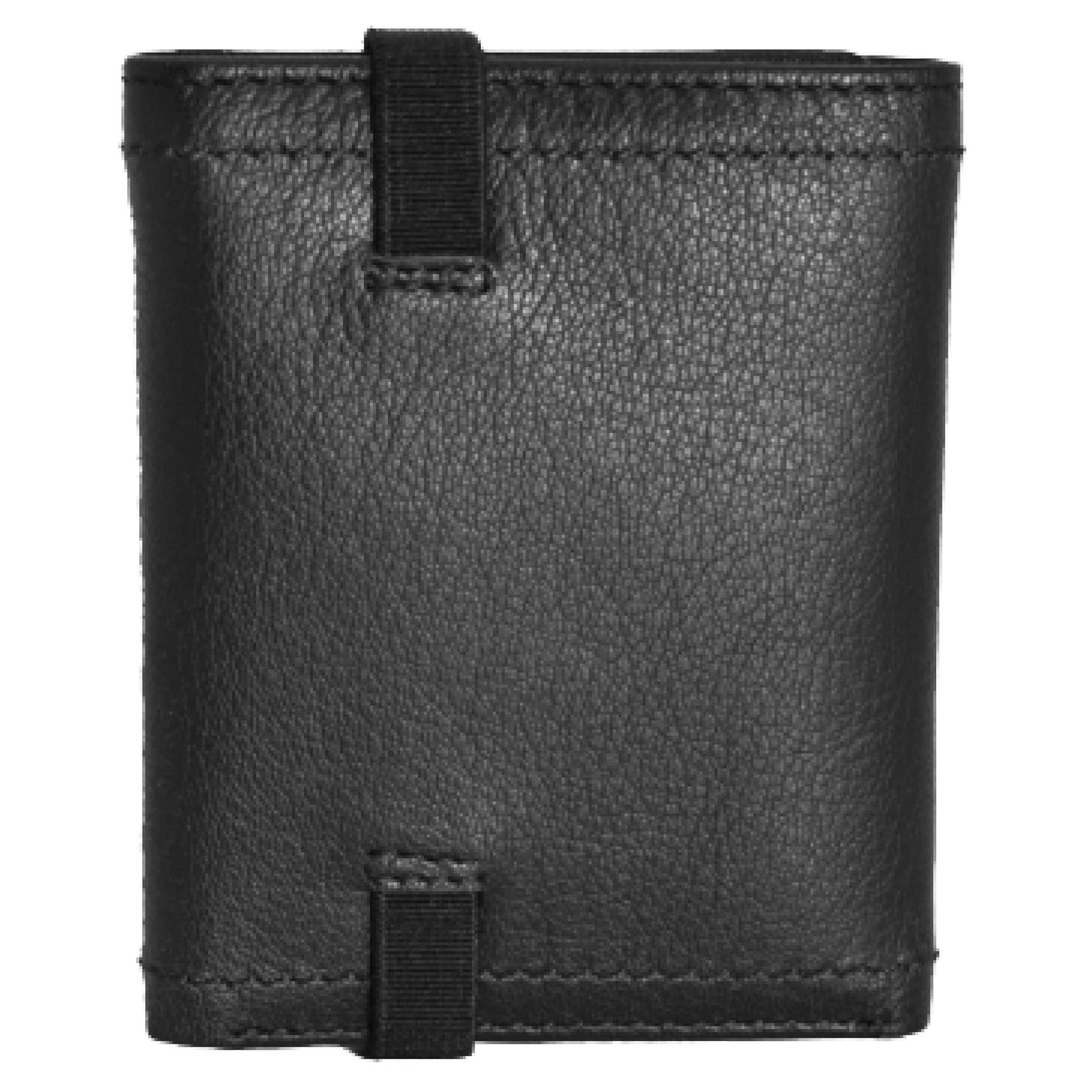  Jack Abrahams Leather Tri-fold Stylish Wallet with ID Window Pocket - Black - Bonton