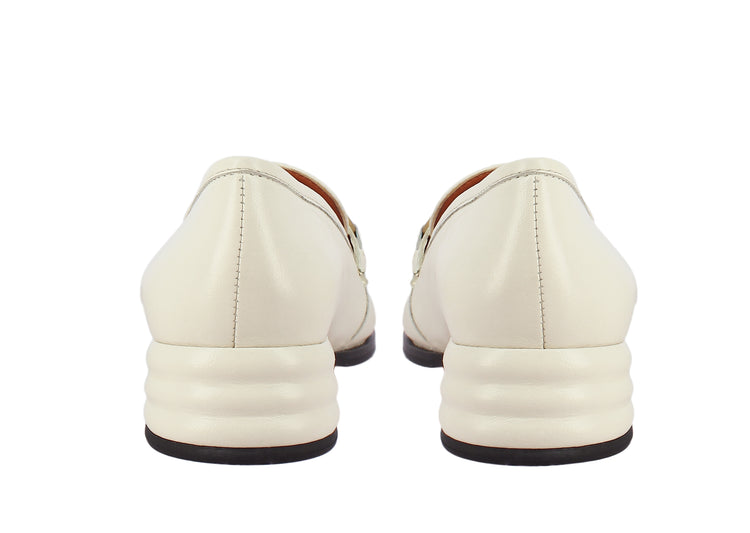 Jenny Leather Loafers - White