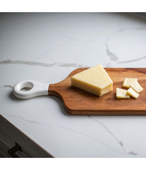 Jeanne Fitz Wood + White Collection Acacia Wood Rectangle Charcuterie Board Brown