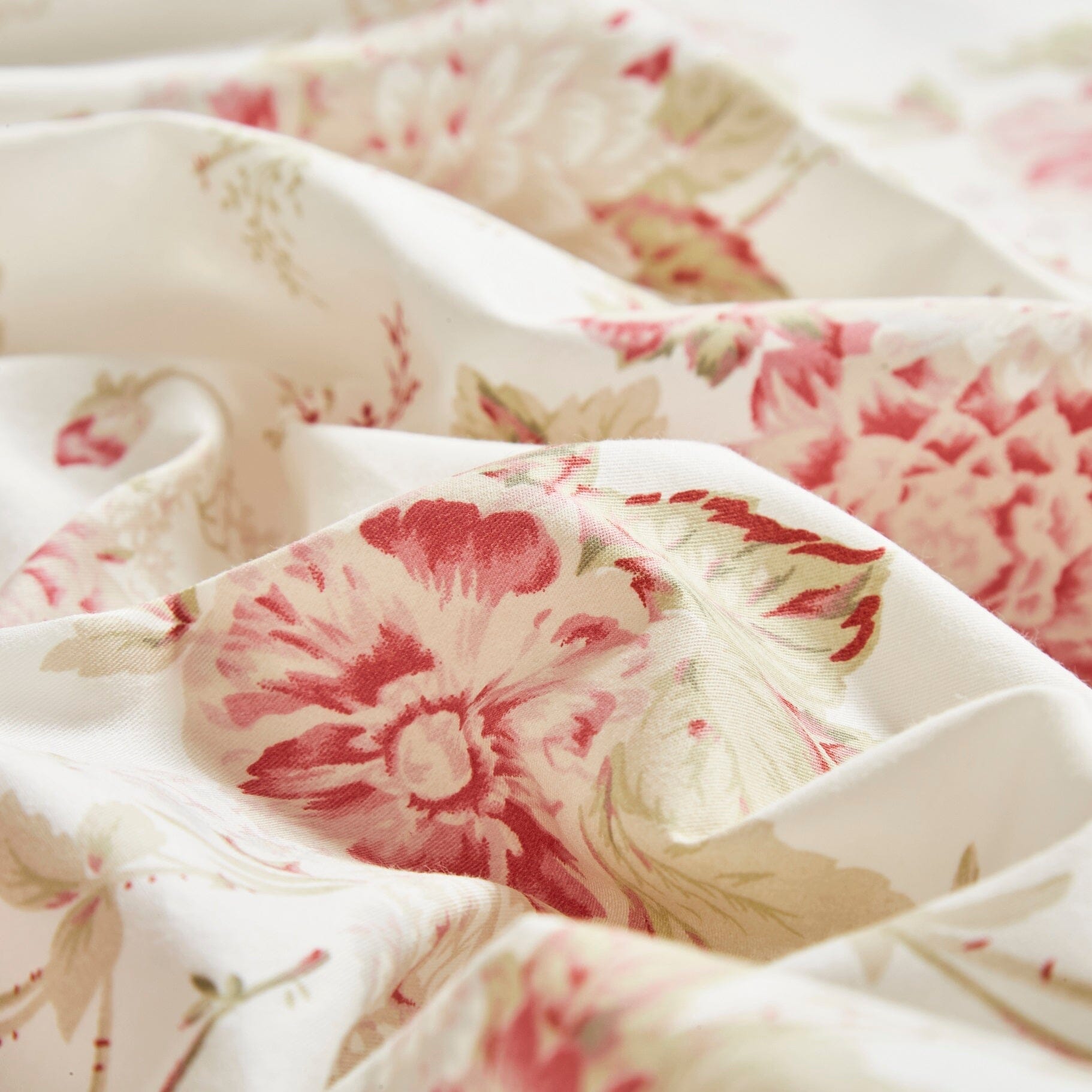  DaDa Bedding Collection DaDa Bedding Hint of Mint Dainty Cottage Floral Roses Cotton Flat Sheet Only w/ Pillow Case (3036) by DaDa Bedding Collection - Twin - Bonton