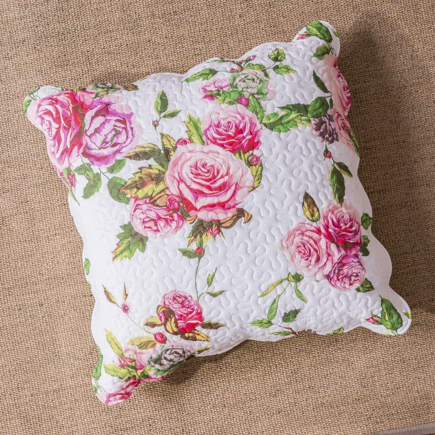  DaDa Bedding Collection DaDa Bedding Bed in a Bag Bundle Set - Romantic Roses Lovely Blooming Floral Bedding Set (JHW-879) by DaDa Bedding Collection - Twin - Bonton