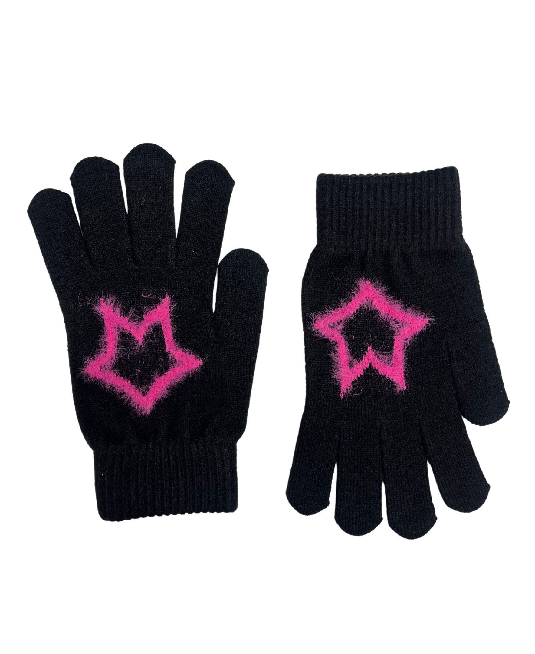  Marcus Adler Star Eyelash Glove - S/M - Bonton