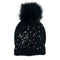 Paint Splatter Pom Beanie