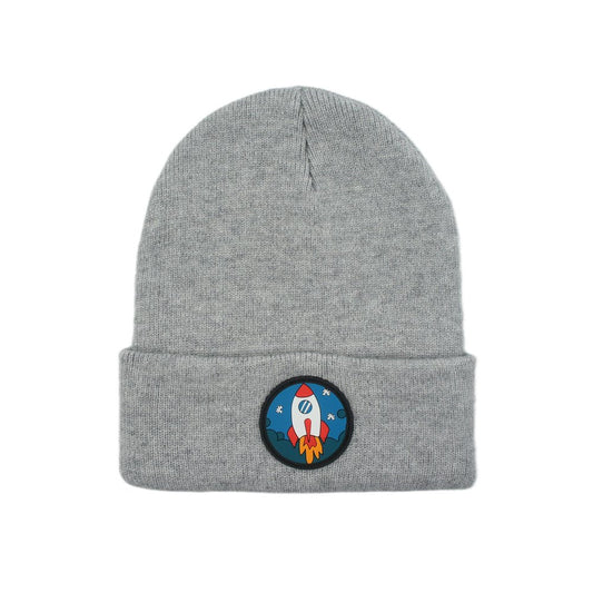 Rocket Ship Patch Beanie