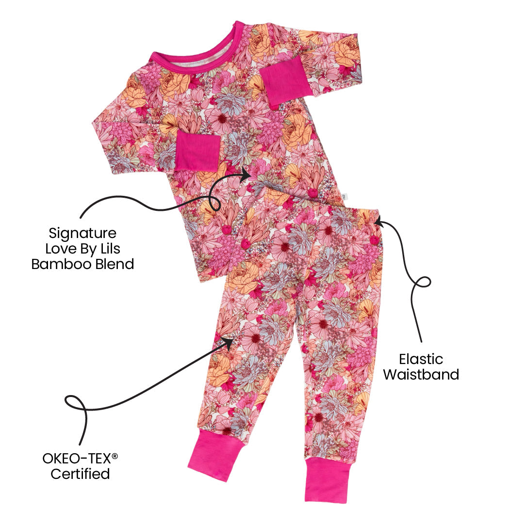  Laree + Co. Journee Bamboo 2-Piece Long Sleeve Set - 2T - Bonton