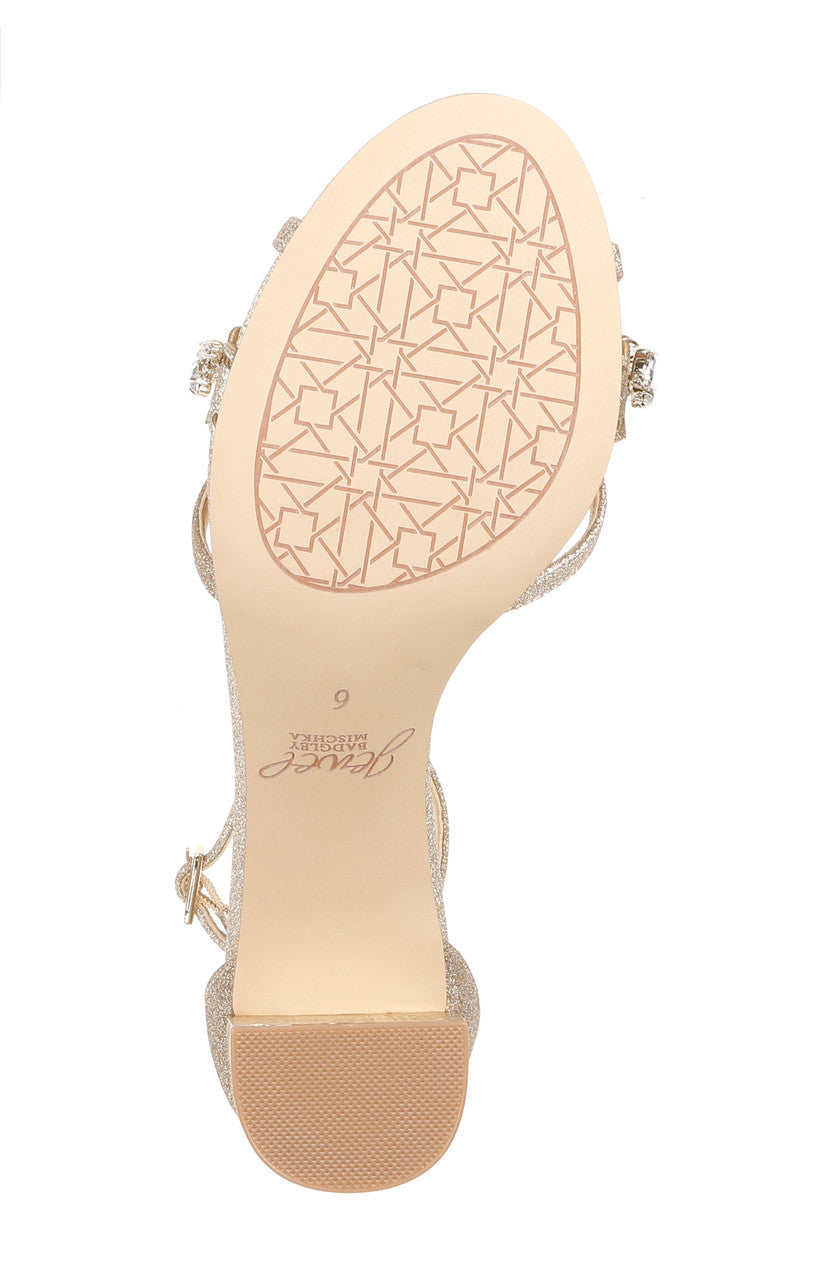  Jewel Badgley Mischka Giona Sandal - Champagne - Bonton