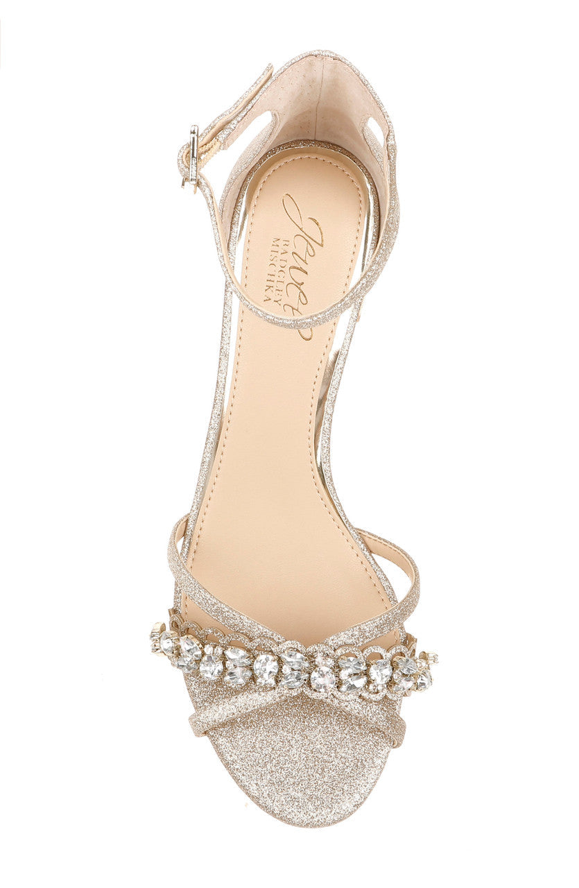  Jewel Badgley Mischka Giona Sandal - Champagne - Bonton