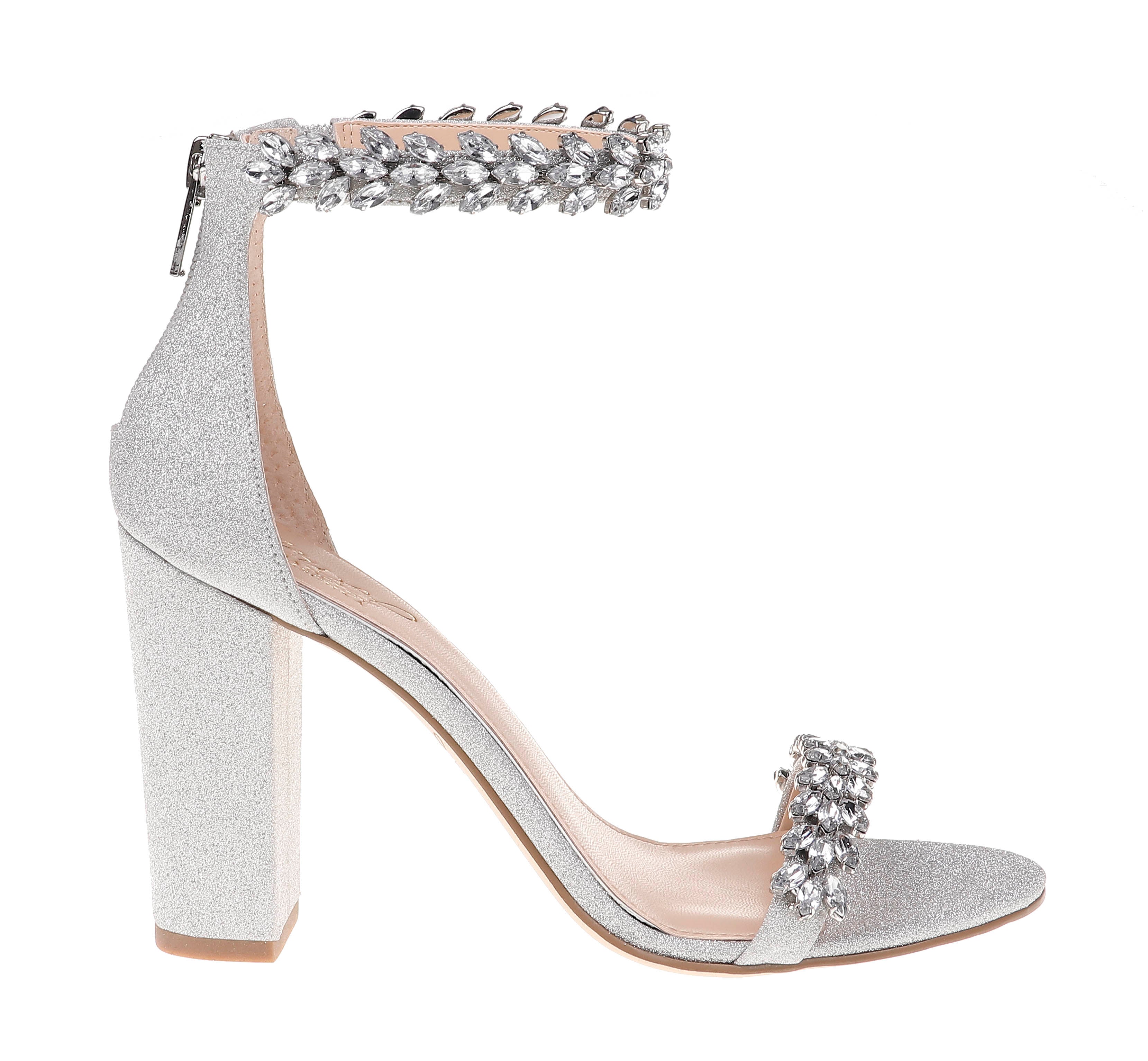  Jewel Badgley Mischka Mayra Sandal - Silver - Bonton