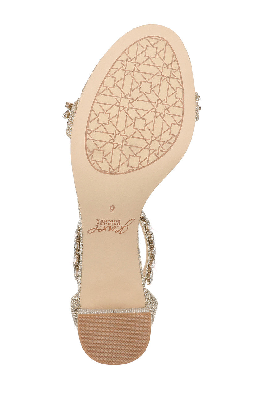  Jewel Badgley Mischka Bronwen Sandal - Champagne - Bonton