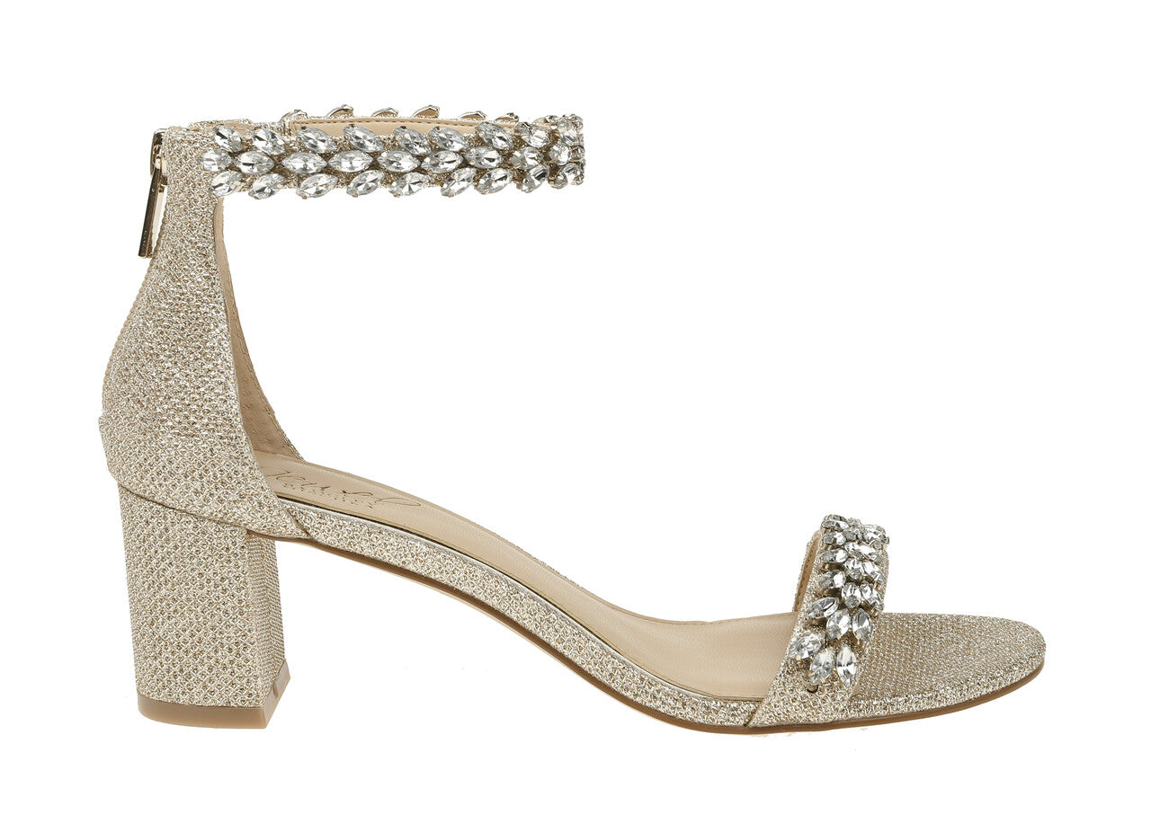  Jewel Badgley Mischka Bronwen Sandal - Champagne - Bonton