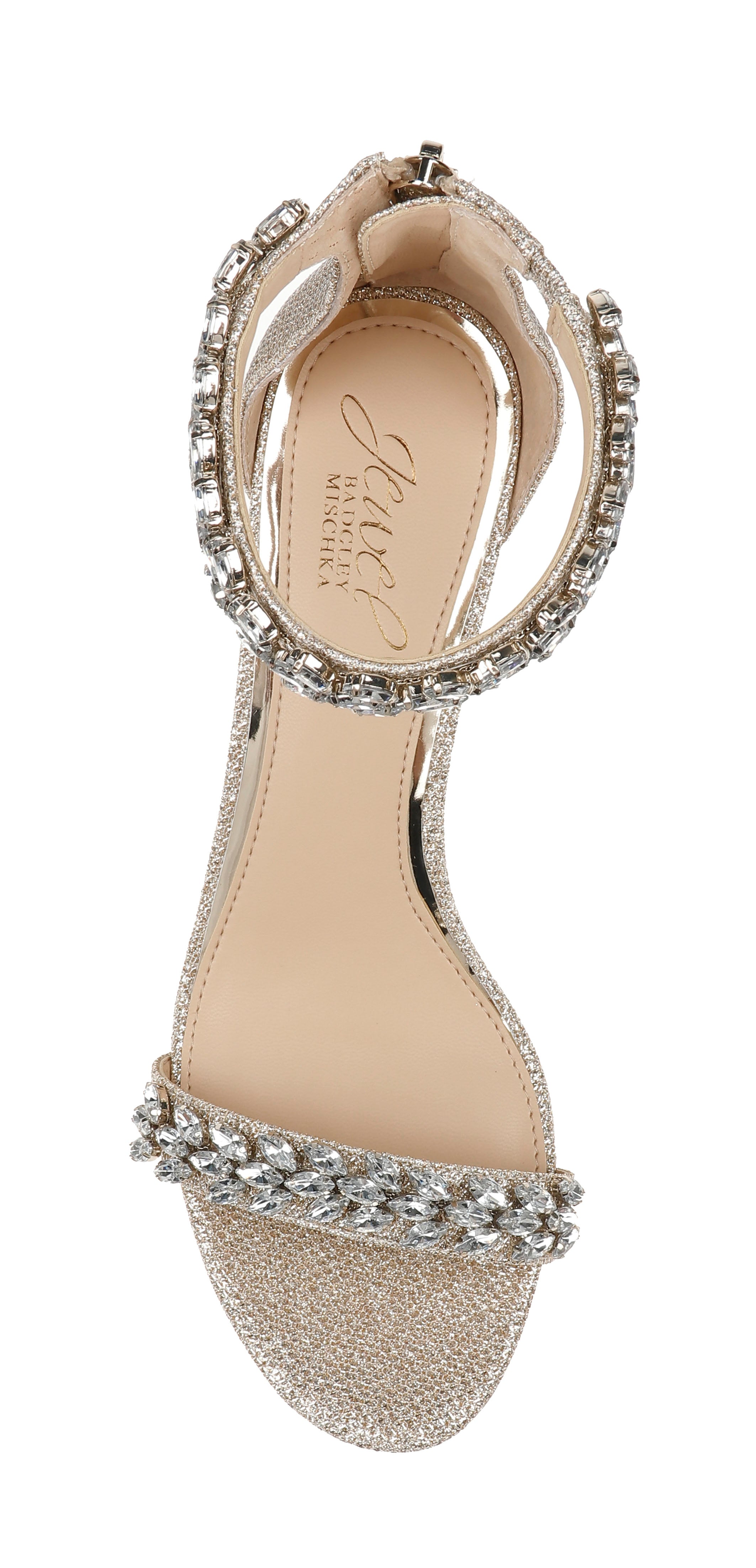  Jewel Badgley Mischka Bronwen Sandal - Champagne - Bonton