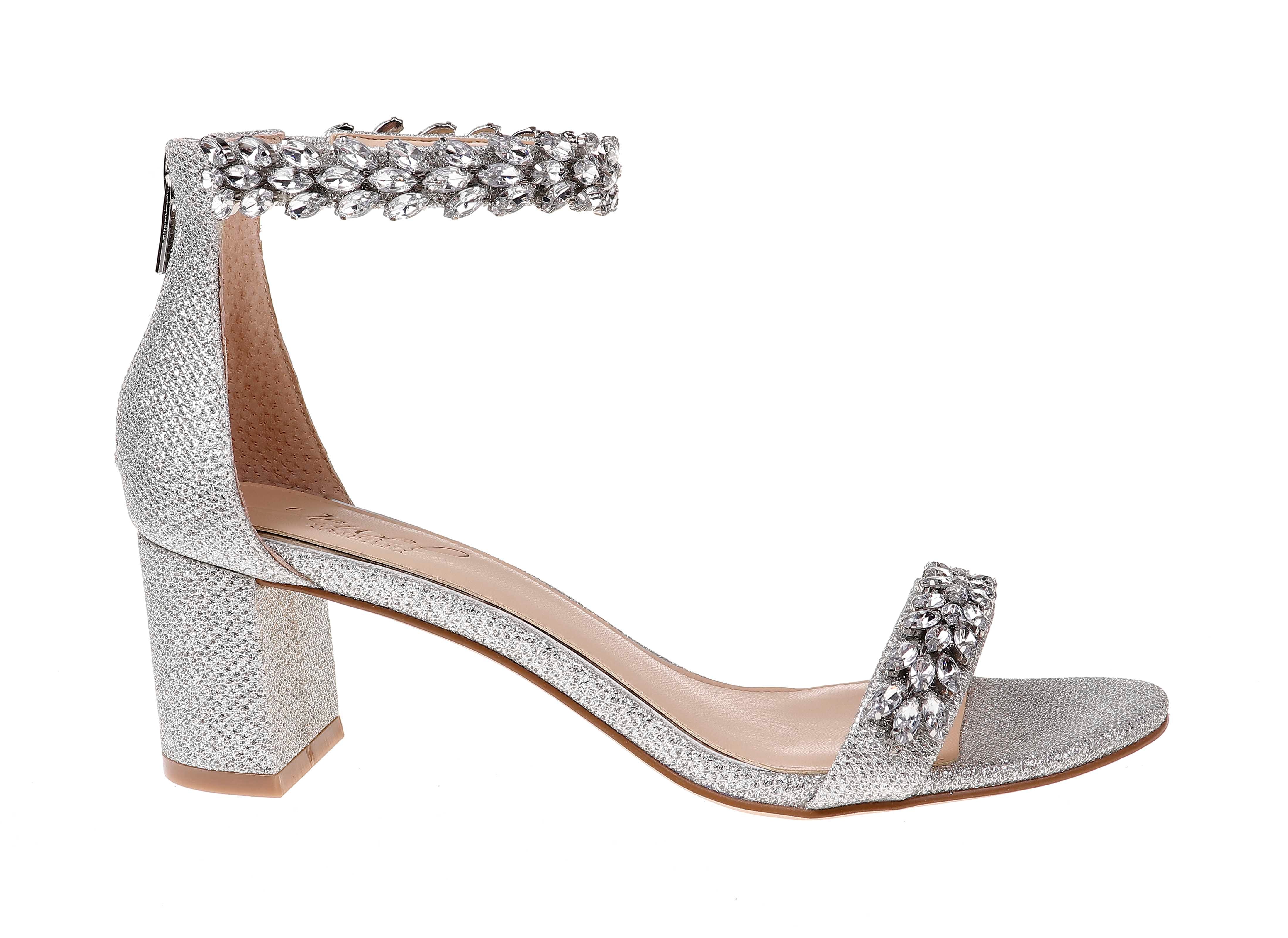  Jewel Badgley Mischka Bronwen Sandal - Silver - Bonton