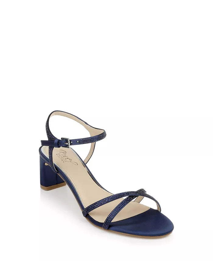  Jewel Badgley Mischka Omari Ii Sandal - Navy - Bonton