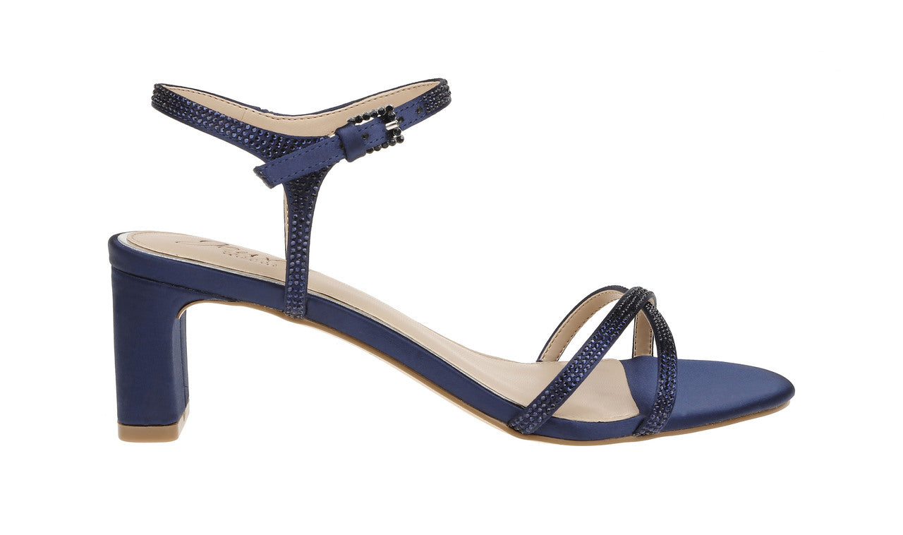  Jewel Badgley Mischka Omari Ii Sandal - Navy - Bonton