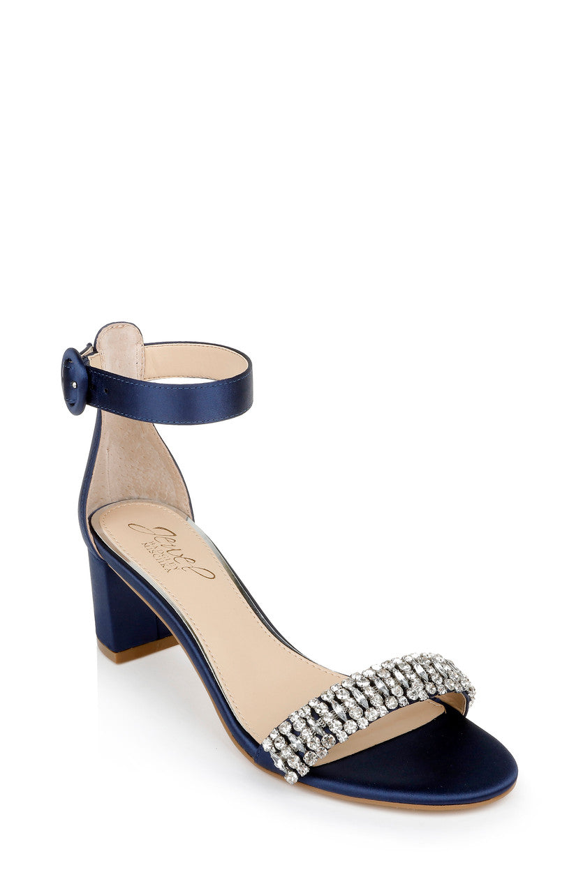  Jewel Badgley Mischka James Sandal - Navy - Bonton