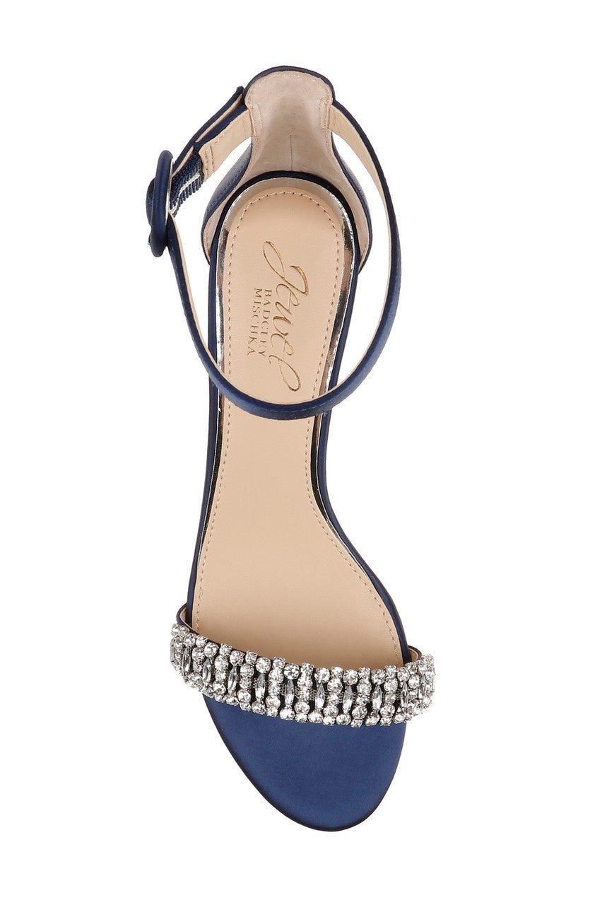  Jewel Badgley Mischka James Sandal - Navy - Bonton