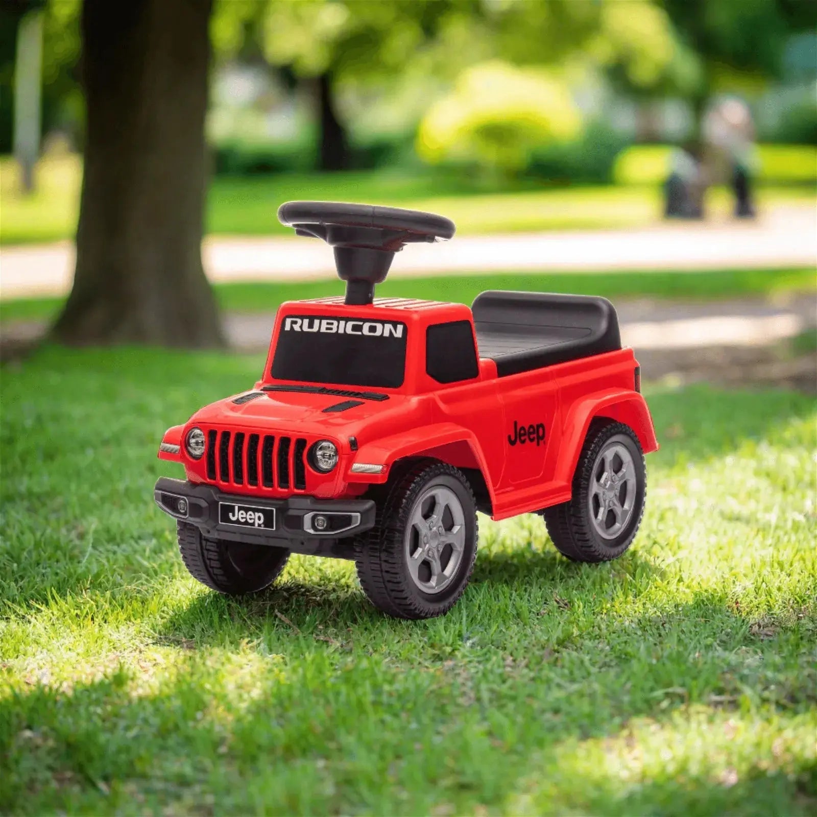  Freddo Jeep Rubicon Foot to Floor Ride-on for Toddlers - Red - Bonton